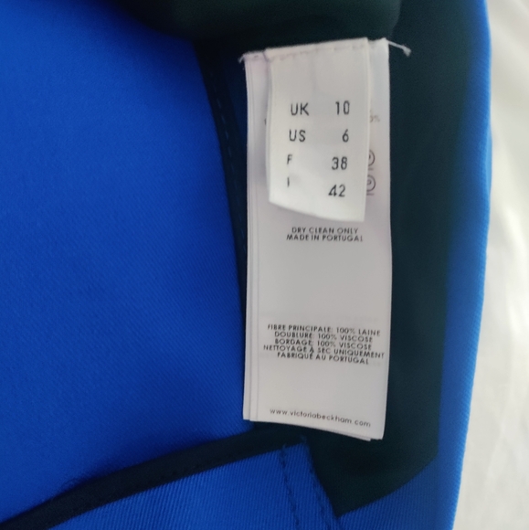 Victoria Beckham NWT Blue lapis Jacket - Picture 7 of 7